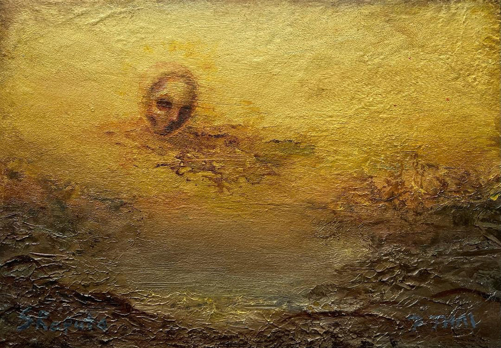 DETACHMENT OF THE CONFIGURATION by artists Sophia Rapata & Patrick Thai (painting)
