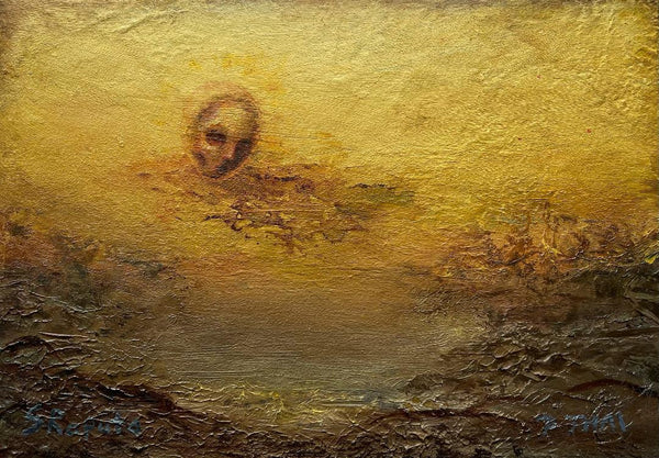 DETACHMENT OF THE CONFIGURATION by artists Sophia Rapata & Patrick Thai (painting)