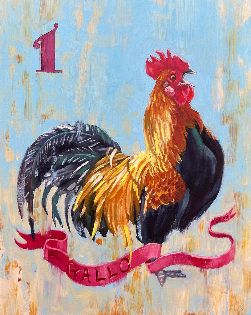 1 EL GALLO (The Rooster) by artist Lacey Bryant