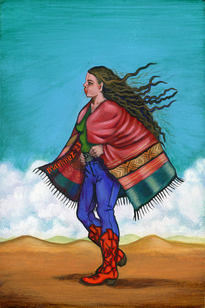 74 EL SARAPE (The Blanket-like Shawl) by artist Miriam Martinez