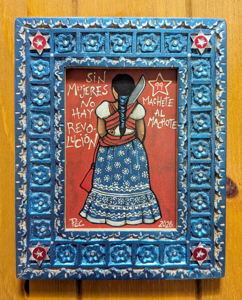 99 EL MACHETE I (The Machete) / ¡Machete al Machote! by artist Pamela Enríquez-Courts