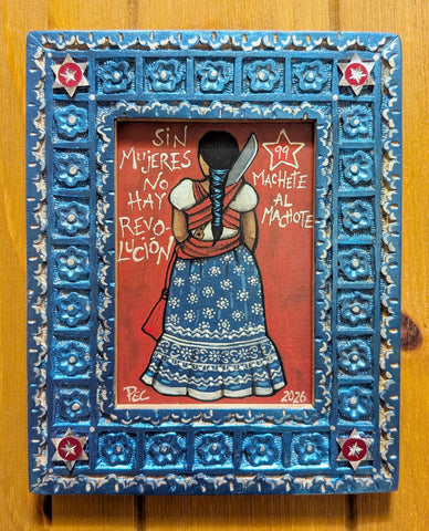 99 EL MACHETE I (The Machete) / ¡Machete al Machote! by artist Pamela Enríquez-Courts