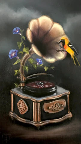 76 EL FONOGRAFO (The Phonograph) / Nectar by artist Teri Woodward