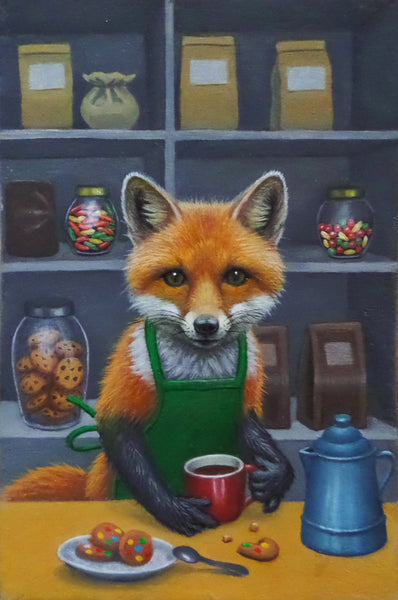 FOXY'S COFFEE HOUSE by artist Olga Ponomarenko