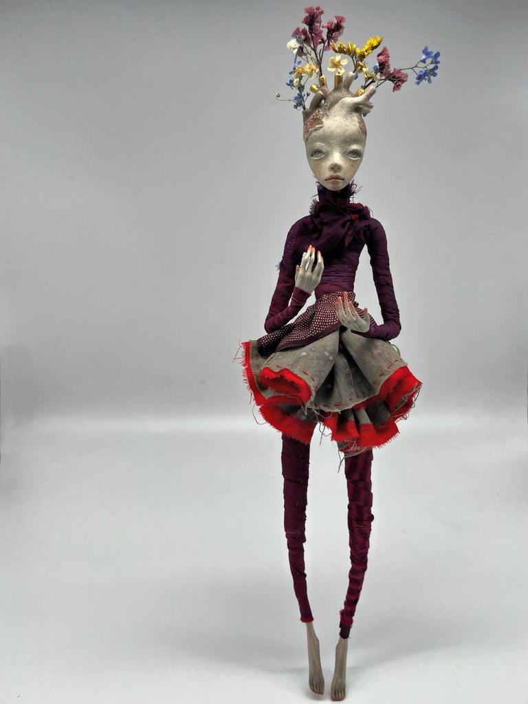 A DOLL WITH A HEART by artist Francesca Loi of Little Swimmin Machine