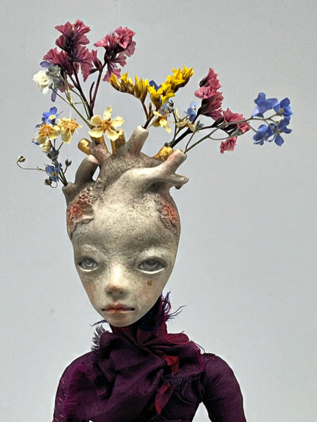 A DOLL WITH A HEART by artist Francesca Loi of Little Swimmin Machine