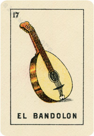 17 EL BANDOLÓN (The Mandolin) by artist Mark Cantrell of WoodcreaturesNM