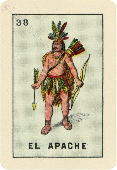 38 EL APACHE (The Apache) / El Águila Dorada by artist Gabriela Zapata