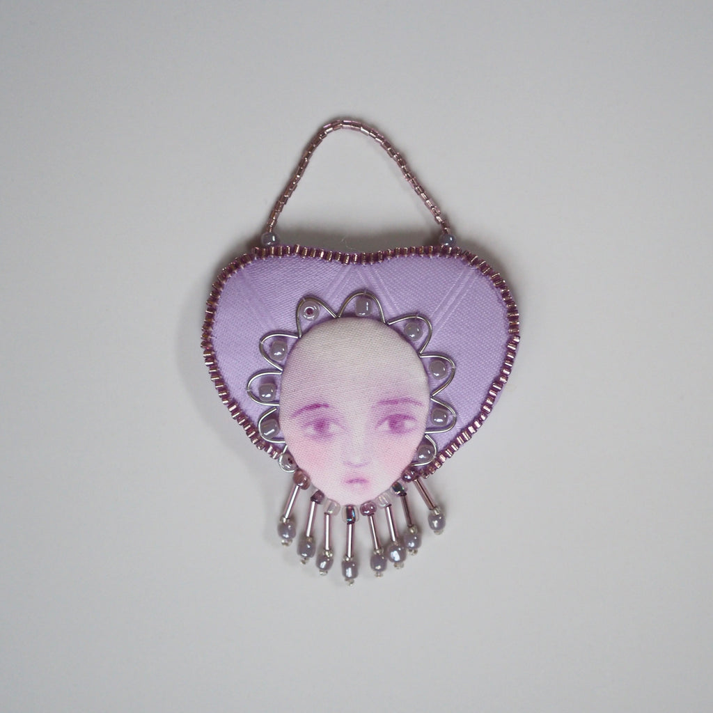 THERESA (lilac ornament) by artist Charlotte Sigurdson