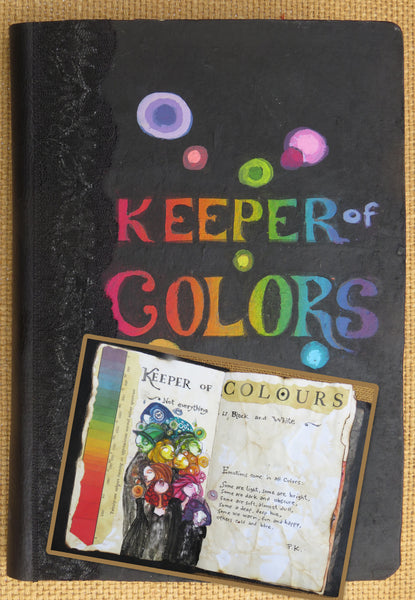 KEEPER OF THE COLORS by artist Patricia Krebs (one of a kind book)