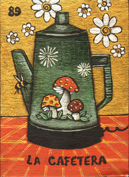 89 LA CAFETERA (The Coffee Pot) by artist Pamela Enriquez-Courts