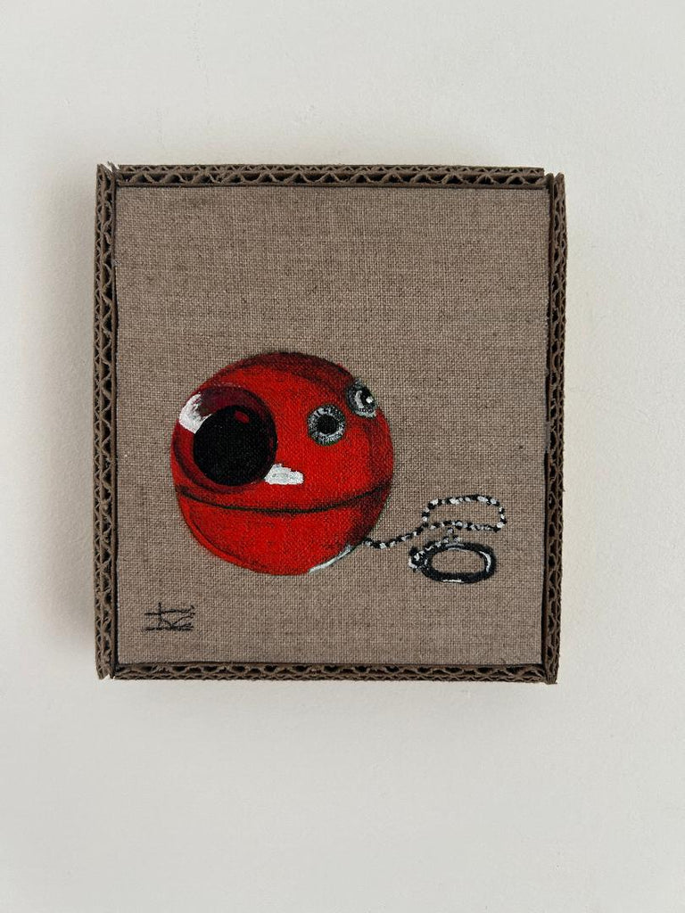72 EL RADIO (The Radio) / Red Panapet Radio by artist Kelly Thompson