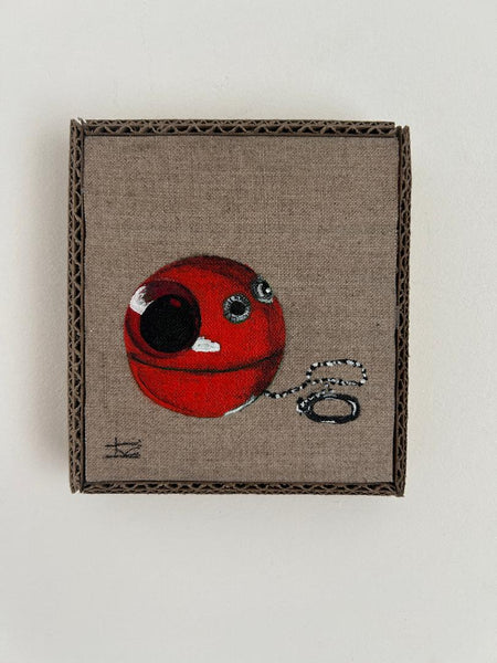 72 EL RADIO (The Radio) / Red Panapet Radio by artist Kelly Thompson