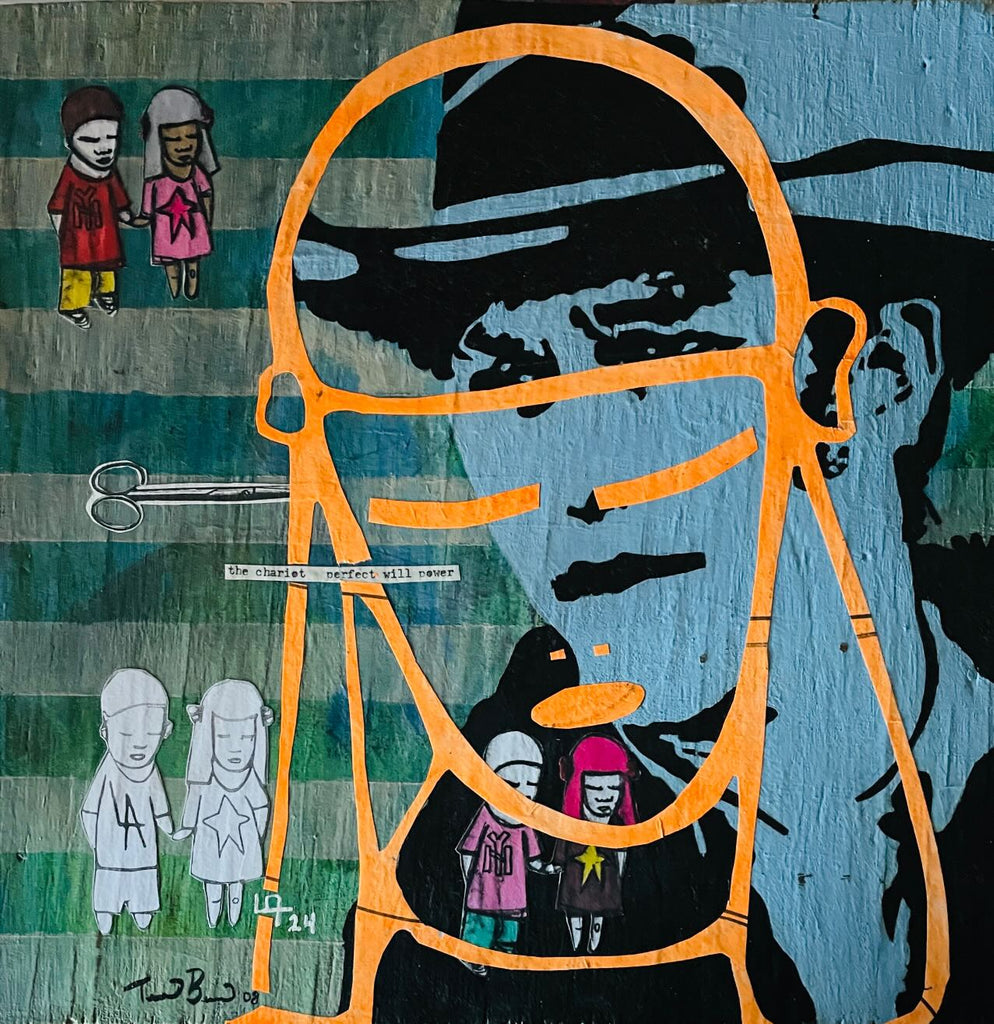 DREAMS OF LEDGER by artists Terri Berman (painting) and Sophia Gasparian (painting/collage)