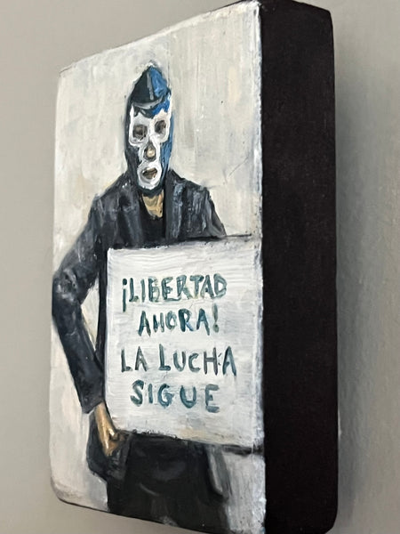 ¡LIBERTAD AHORA! by artist Athanasia Nancy Koutsouflakis
