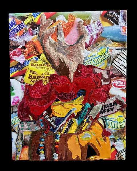 Q is for Quicksand by artist Lori Herbst