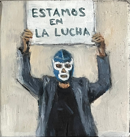 ESTAMOS EN LA LUCHA by artist Athanasia Nancy Koutsouflakis