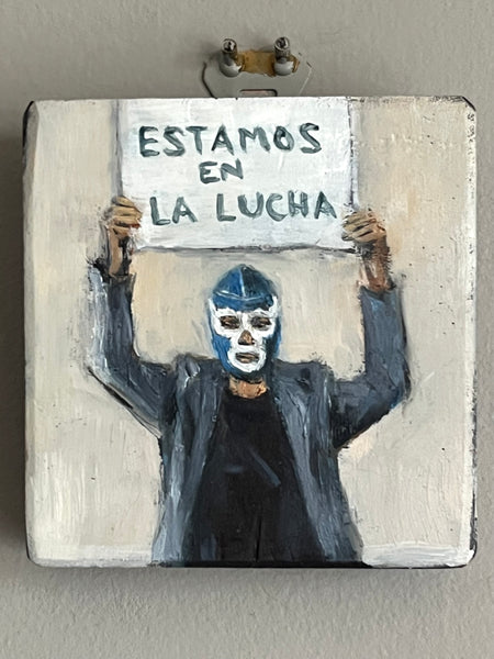 ESTAMOS EN LA LUCHA by artist Athanasia Nancy Koutsouflakis