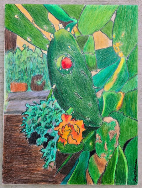 39 EL NOPAL (The Prickly-Pear Cactus) by artist Ángela María Ortiz S.