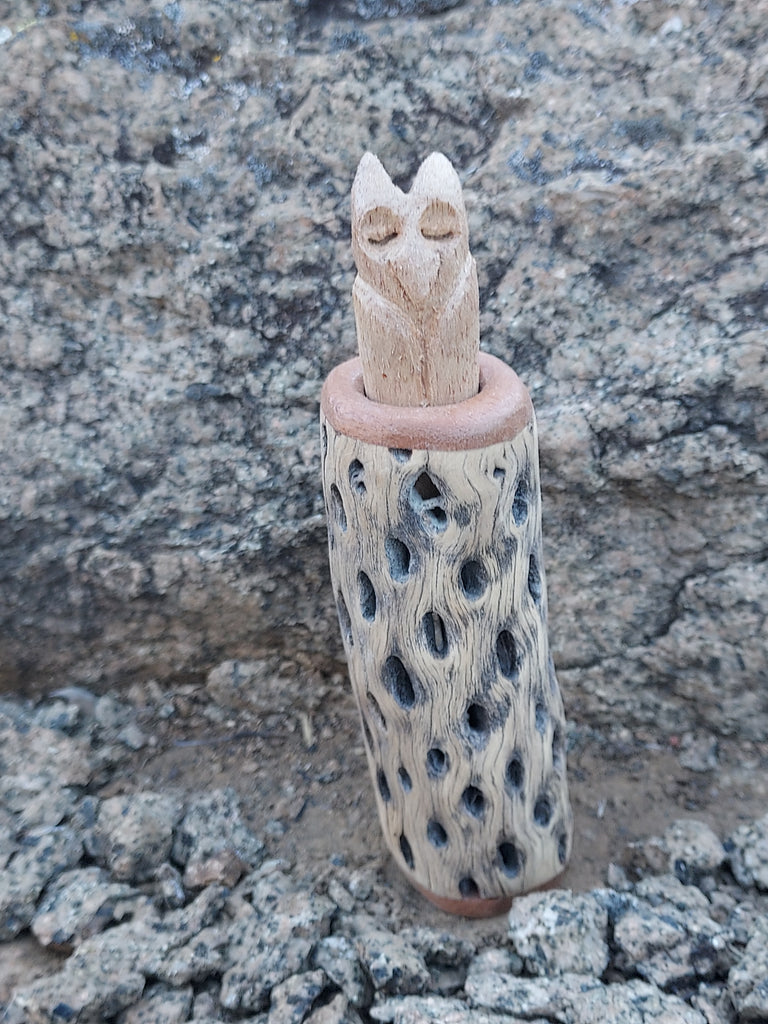 OWL DREAM JAR by artist Mark Cantrell of Wood Creatures NM
