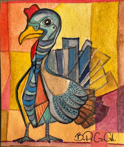 80 EL GUAJOLOTE (The Turkey) by artist Brenda Paola Gómez