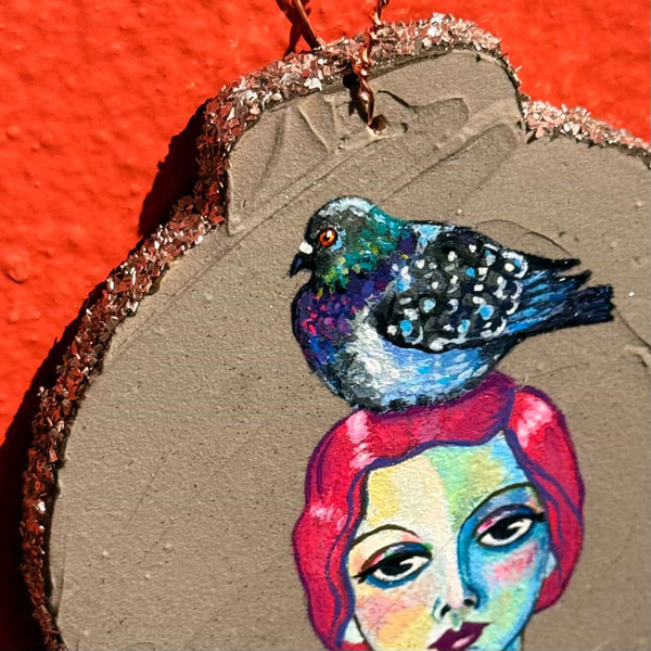 PERCH ornament by artist Eden Folwell