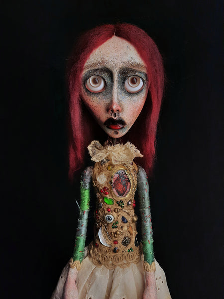 Mnemosyne - MNHMH Reclaimed by artist Ioanna Tsouka of Anima ex Manus Art Dolls