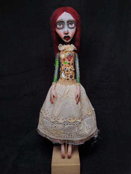 Mnemosyne - MNHMH Reclaimed by artist Ioanna Tsouka of Anima ex Manus Art Dolls