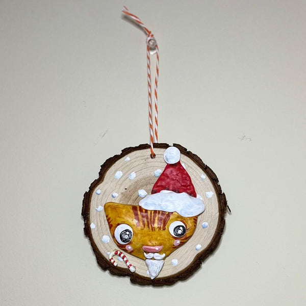 SANTA ornament by artist Miki Lorena K.