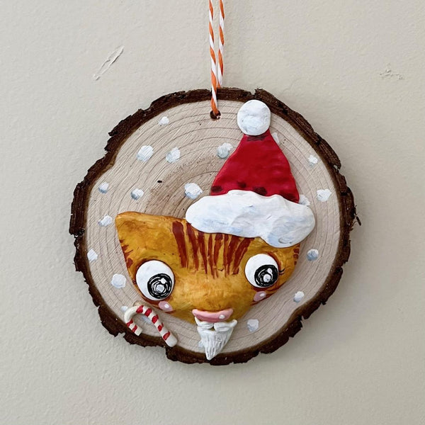 SANTA ornament by artist Miki Lorena K.