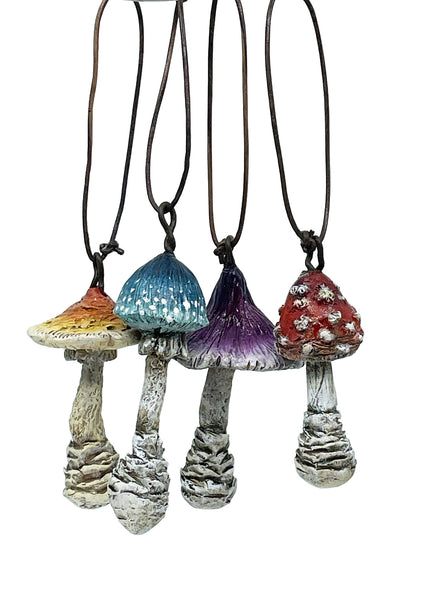 PURPLE SHROOM ORNAMENT by artist Carisa Swenson