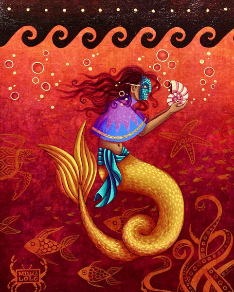 6 LA SIRENA (The Mermaid) by artist Milka LoLo