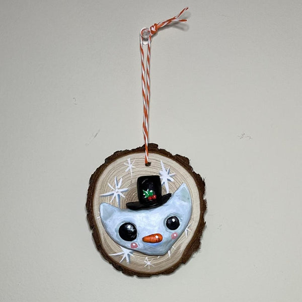 SNOWMAN ornament by artist Miki Lorena K.