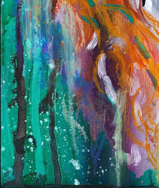 STARDUST VULPINE by artists Chrystal Dawn & C. Dudley (painting)