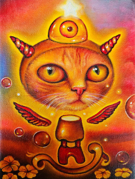 LIGHT ANGEL CAT by artist Veronica Jaeger