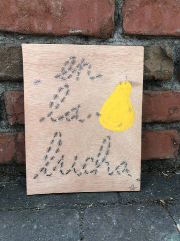 15 LA PERA (The Pear) / En la lucha by artist Celeste Escobedo