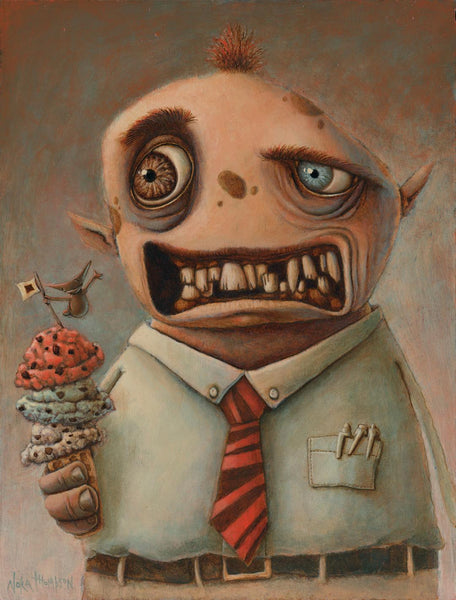 RELEASE OF THE CHOCOLATE CHUNK MONSTER by artist Nora Thompson