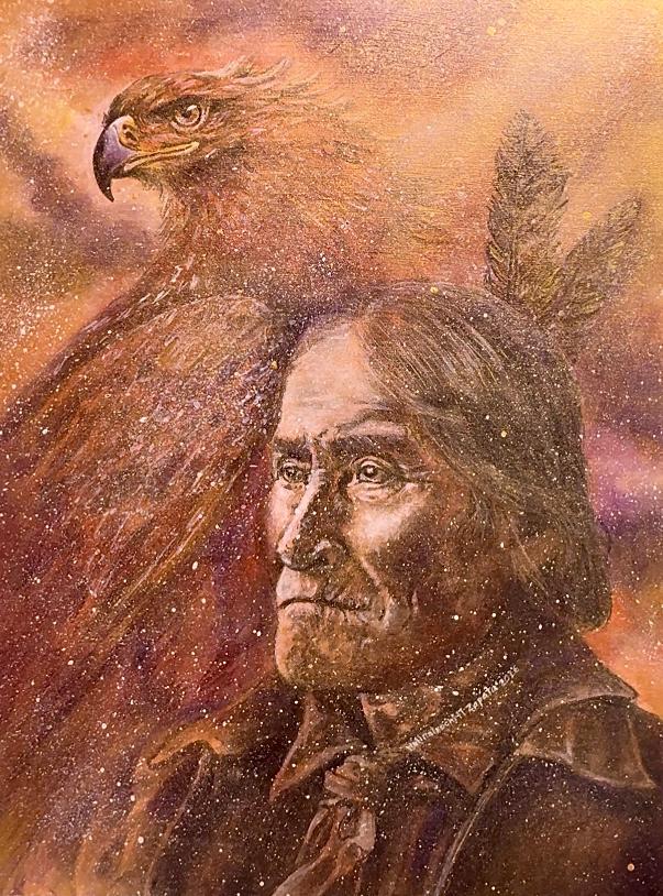 38 EL APACHE (The Apache) / El Águila Dorada by artist Gabriela Zapata