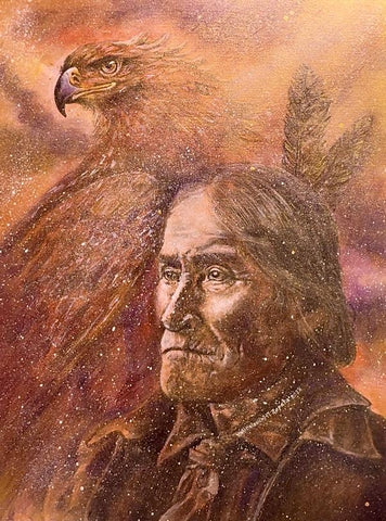 38 EL APACHE (The Apache) / El Águila Dorada by artist Gabriela Zapata
