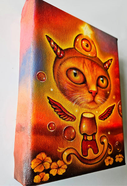 LIGHT ANGEL CAT by artist Veronica Jaeger