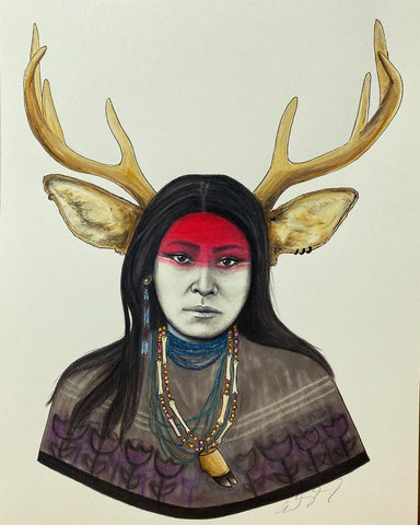 DEER WOMAN by artist Emily Gonzales