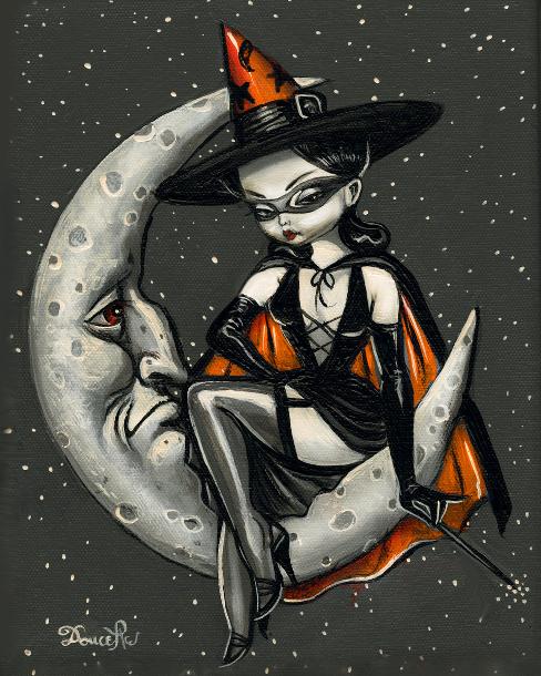W is for Witch by artist Bob Doucette
