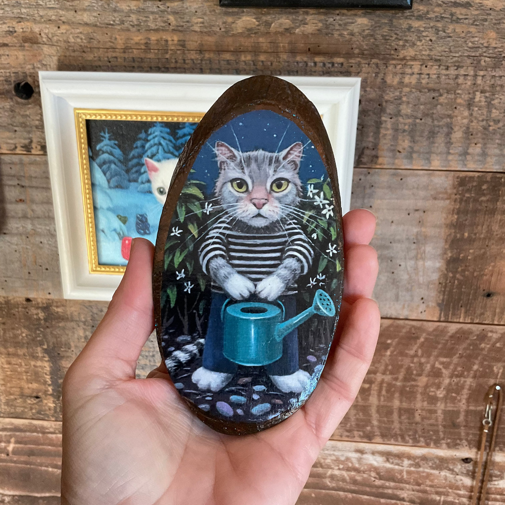 Tommy the Gardener Print by artist Olga Ponomarenko