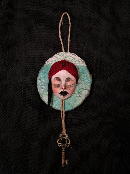 WORRY I: THE KEEPER'S KEY by artist Ioanna Tsouka of Anima ex Manus Art Dolls