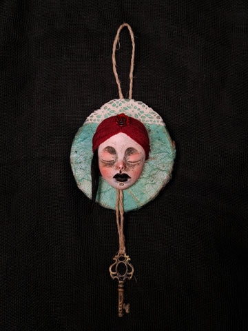 WORRY I: THE KEEPER'S KEY by artist Ioanna Tsouka of Anima ex Manus Art Dolls