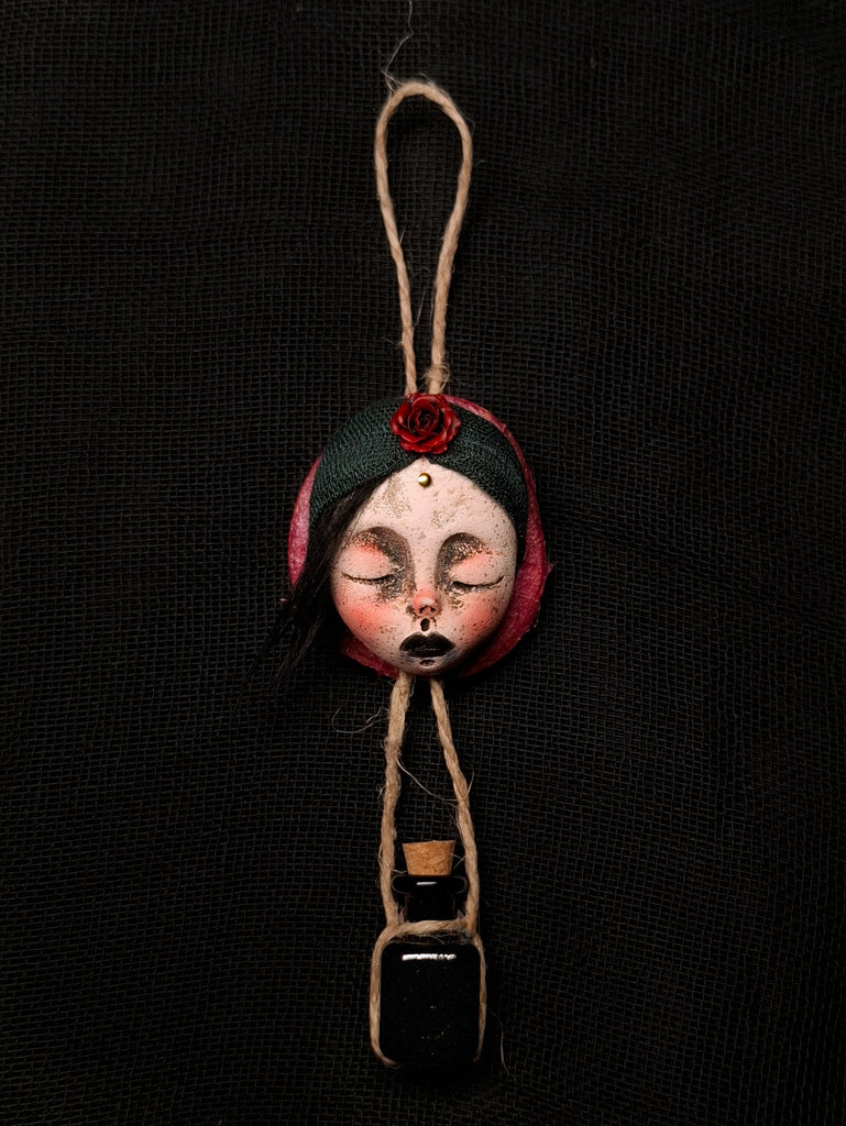 WORRY III: THE BLACK JAR OF UNSPOKEN THINGS by artist Ioanna Tsouka of Anima ex Manus Art Dolls