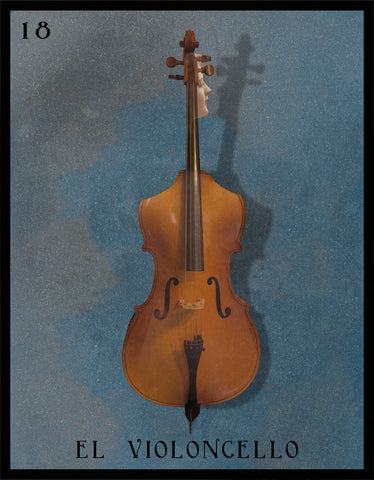 #18 EL VIOLONCELLO (The Cello) by artist Liz Huston