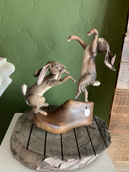 DANCING HARES by artist Disfairy