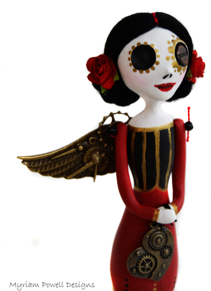 STEAMPUNK DOTD ANGEL by artist Myriam Powell