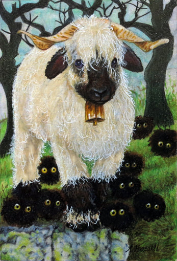 BLACKNOSED SHEEP by artist Annette Hassell